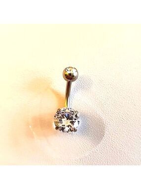 Belly BUTTON RING  Surgical STEEL 14G